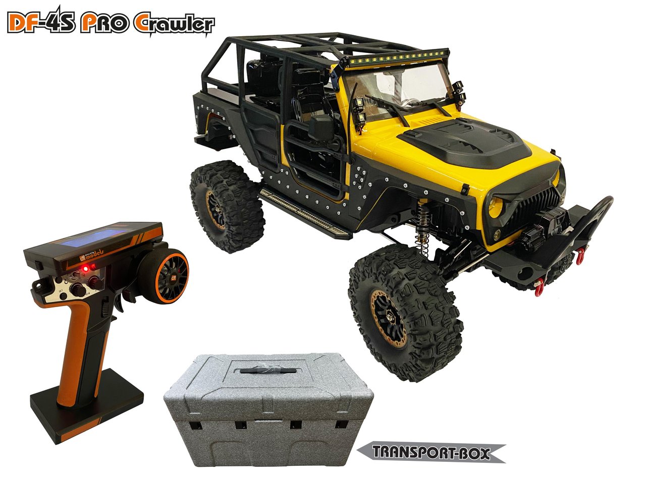 DF-4S PRO Crawler YELLOW 313mm 1:10 Scale – Modellbau Dersch